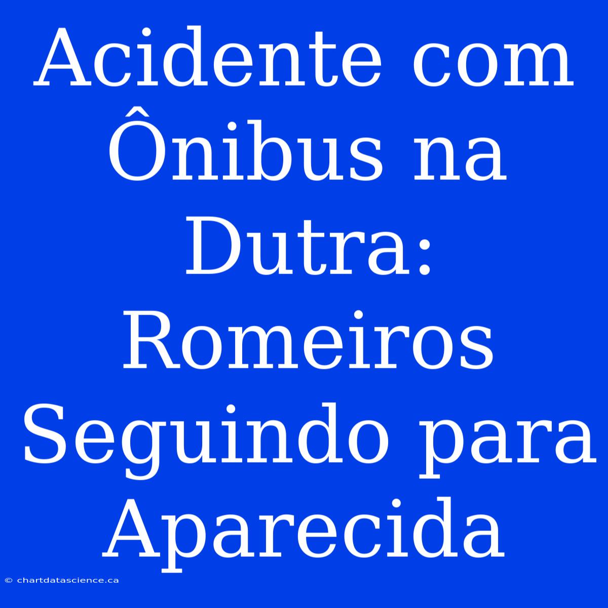 Acidente Com Ônibus Na Dutra: Romeiros Seguindo Para Aparecida