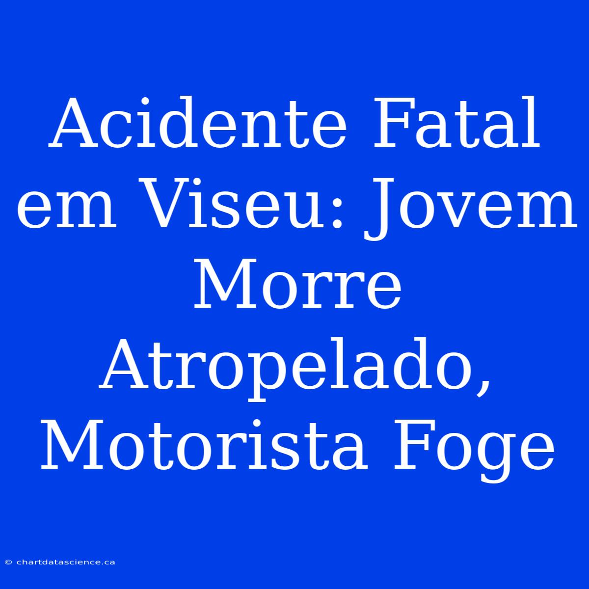 Acidente Fatal Em Viseu: Jovem Morre Atropelado, Motorista Foge