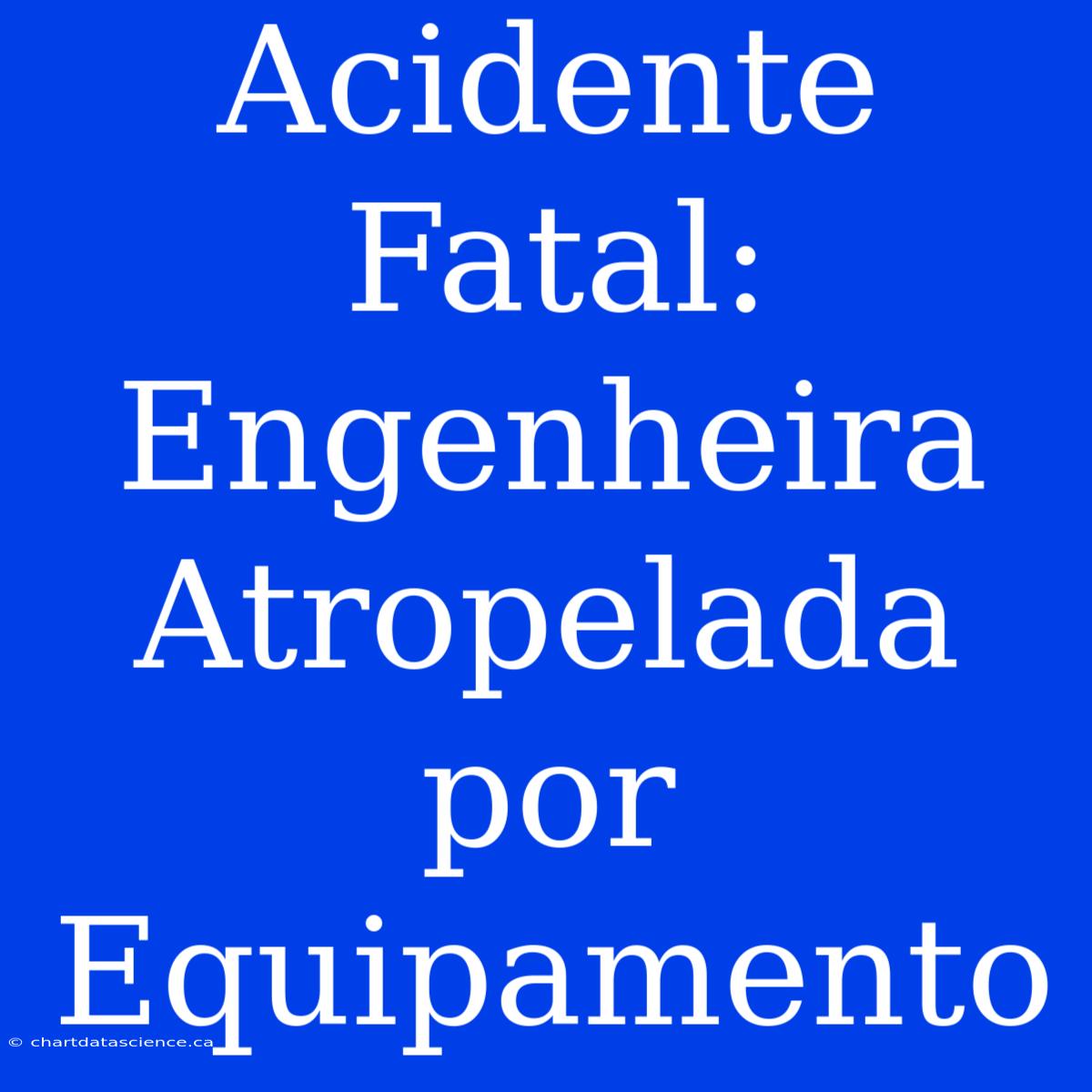 Acidente Fatal: Engenheira Atropelada Por Equipamento