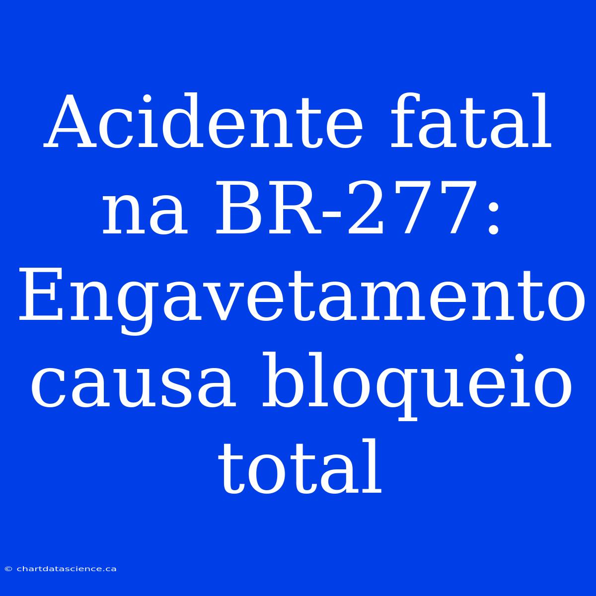 Acidente Fatal Na BR-277: Engavetamento Causa Bloqueio Total