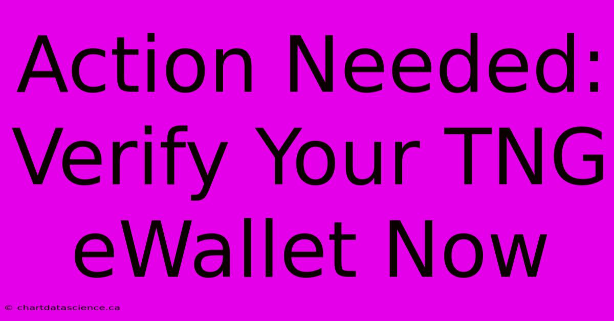 Action Needed: Verify Your TNG EWallet Now