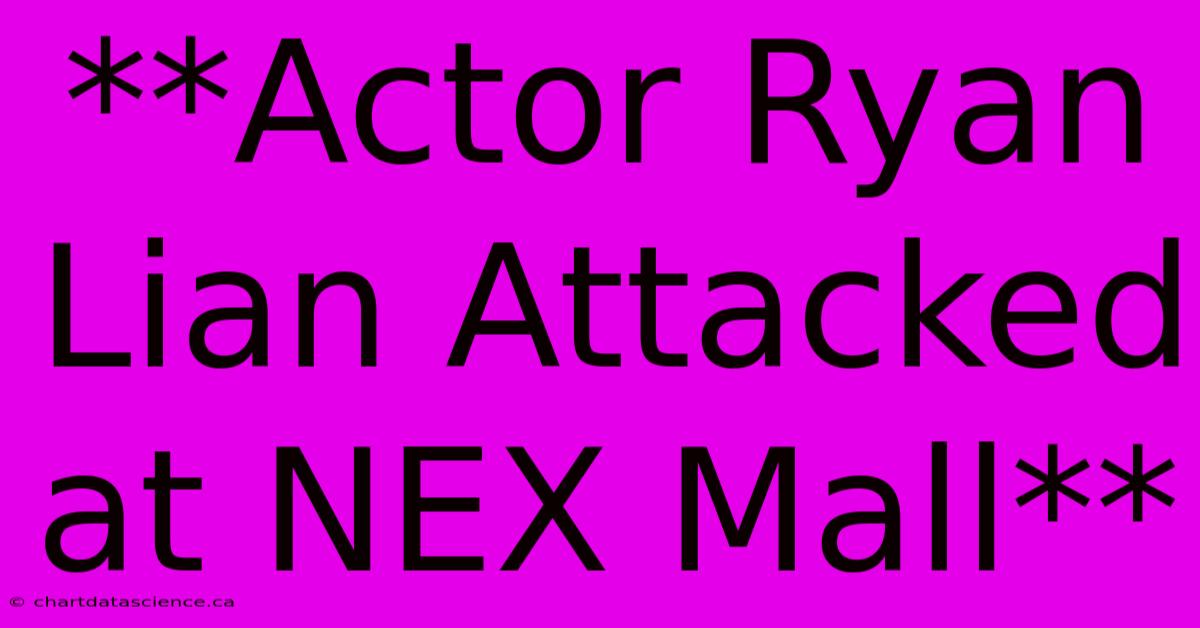 **Actor Ryan Lian Attacked At NEX Mall**