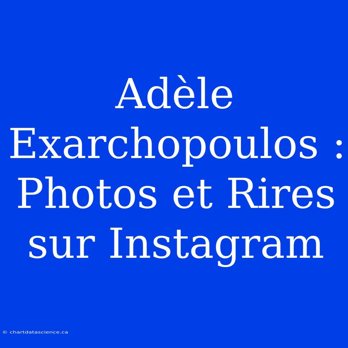 Adèle Exarchopoulos : Photos Et Rires Sur Instagram