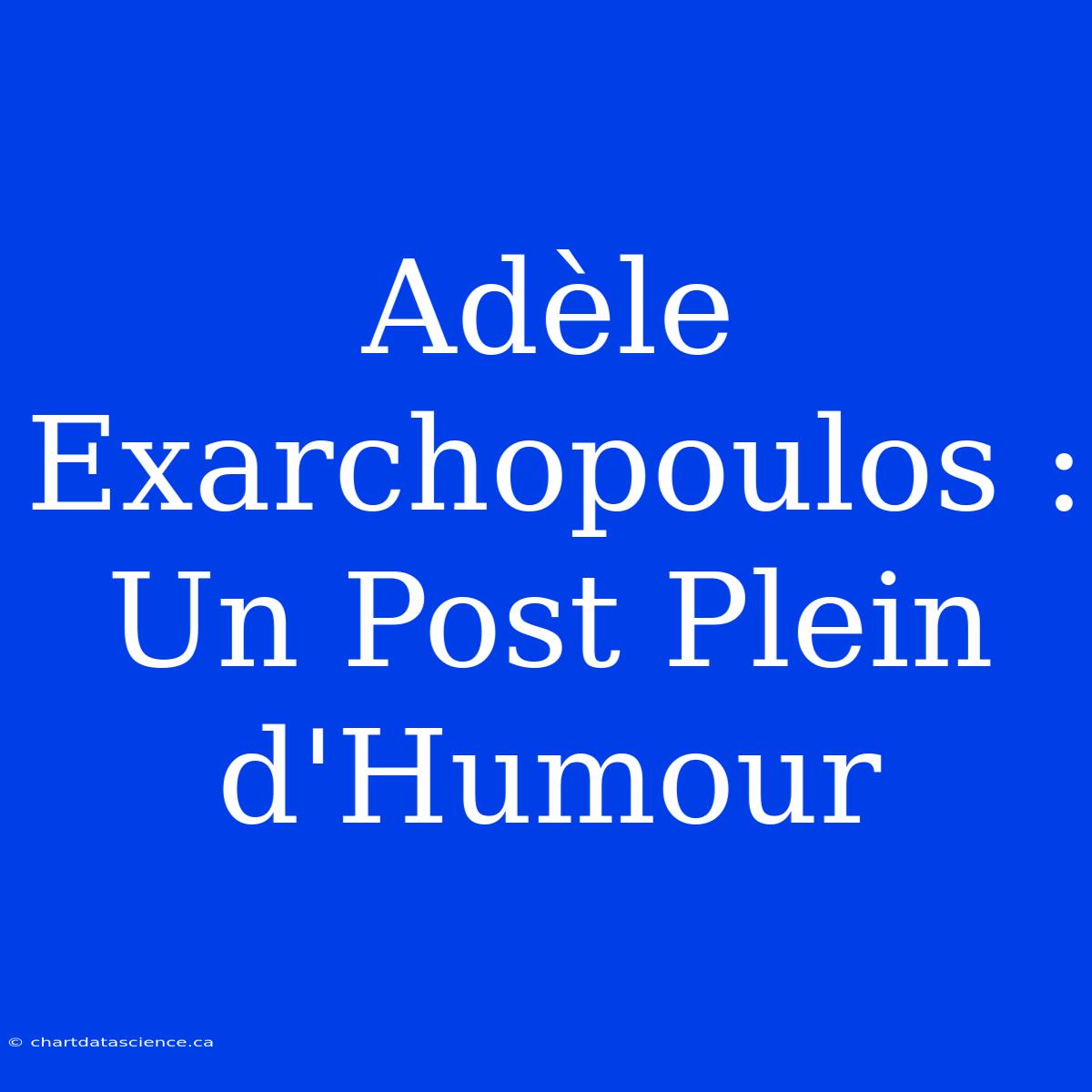 Adèle Exarchopoulos : Un Post Plein D'Humour