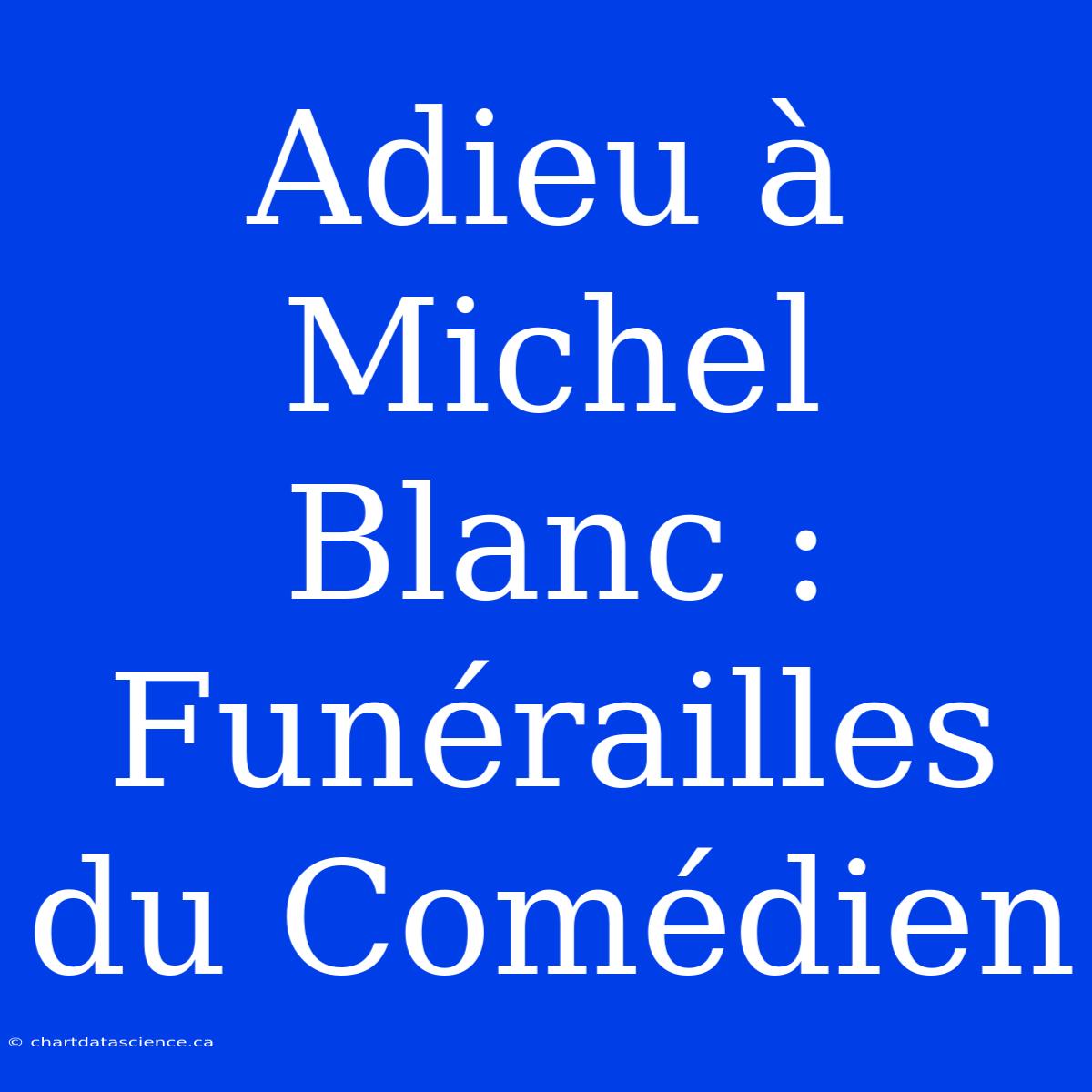 Adieu À Michel Blanc : Funérailles Du Comédien