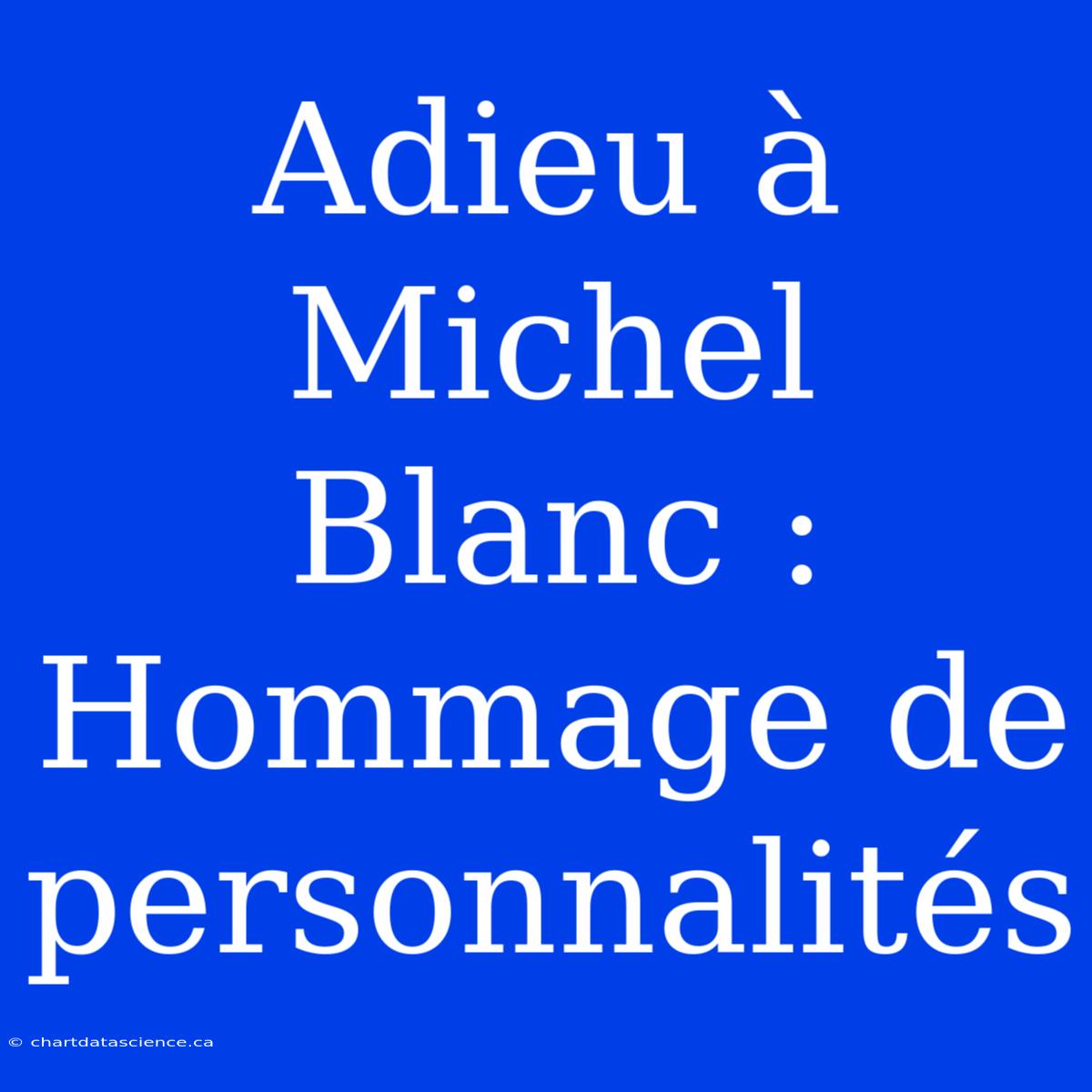 Adieu À Michel Blanc : Hommage De Personnalités