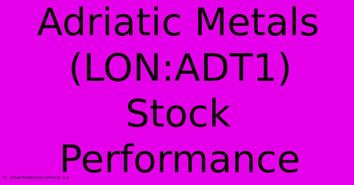 Adriatic Metals (LON:ADT1) Stock Performance