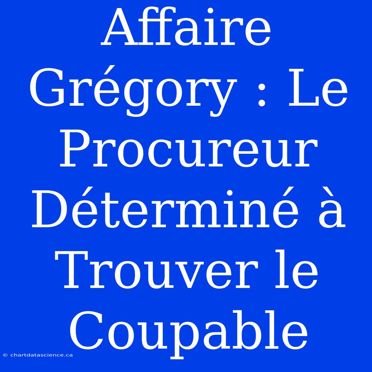 Affaire Grégory : Le Procureur Déterminé À Trouver Le Coupable