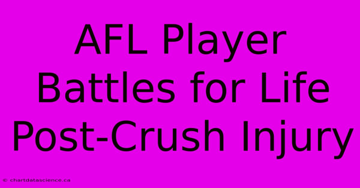 AFL Player Battles For Life Post-Crush Injury