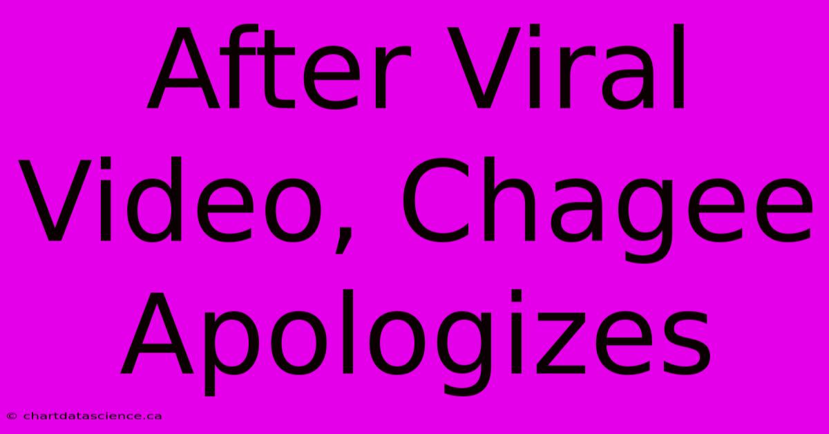 After Viral Video, Chagee Apologizes