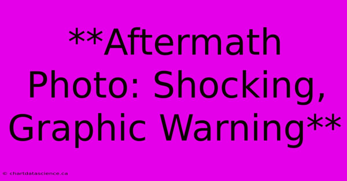 **Aftermath Photo: Shocking, Graphic Warning**