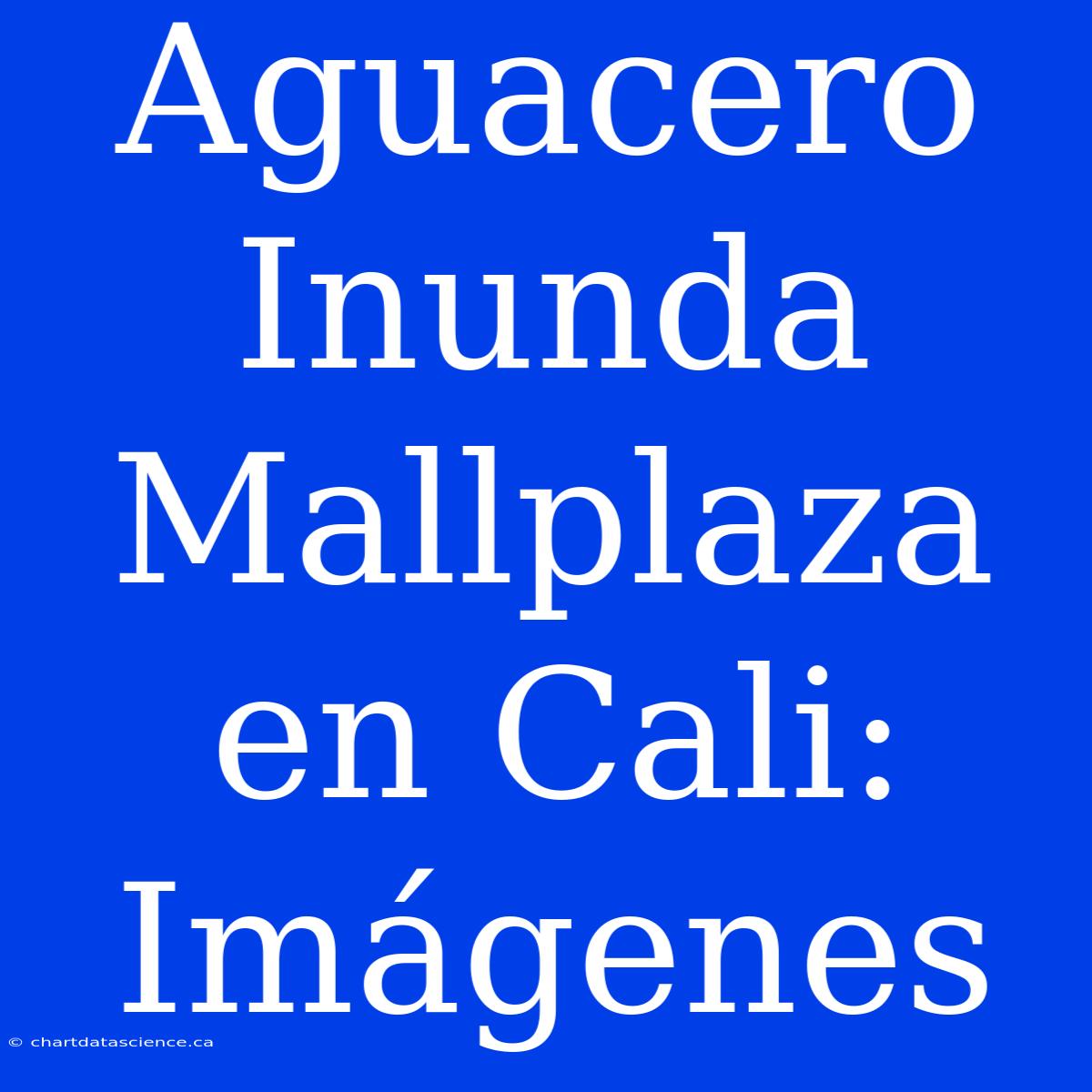 Aguacero Inunda Mallplaza En Cali: Imágenes