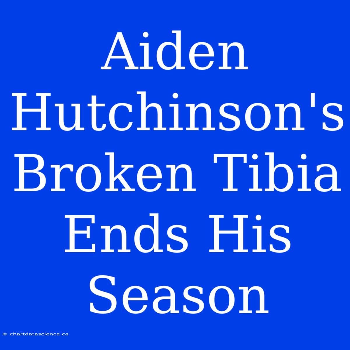 Aiden Hutchinson's Broken Tibia Ends His Season