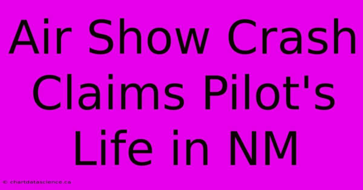 Air Show Crash Claims Pilot's Life In NM