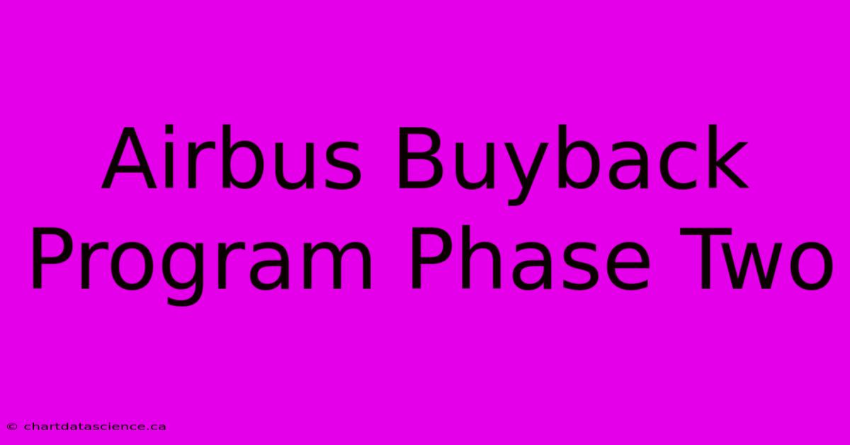 Airbus Buyback Program Phase Two