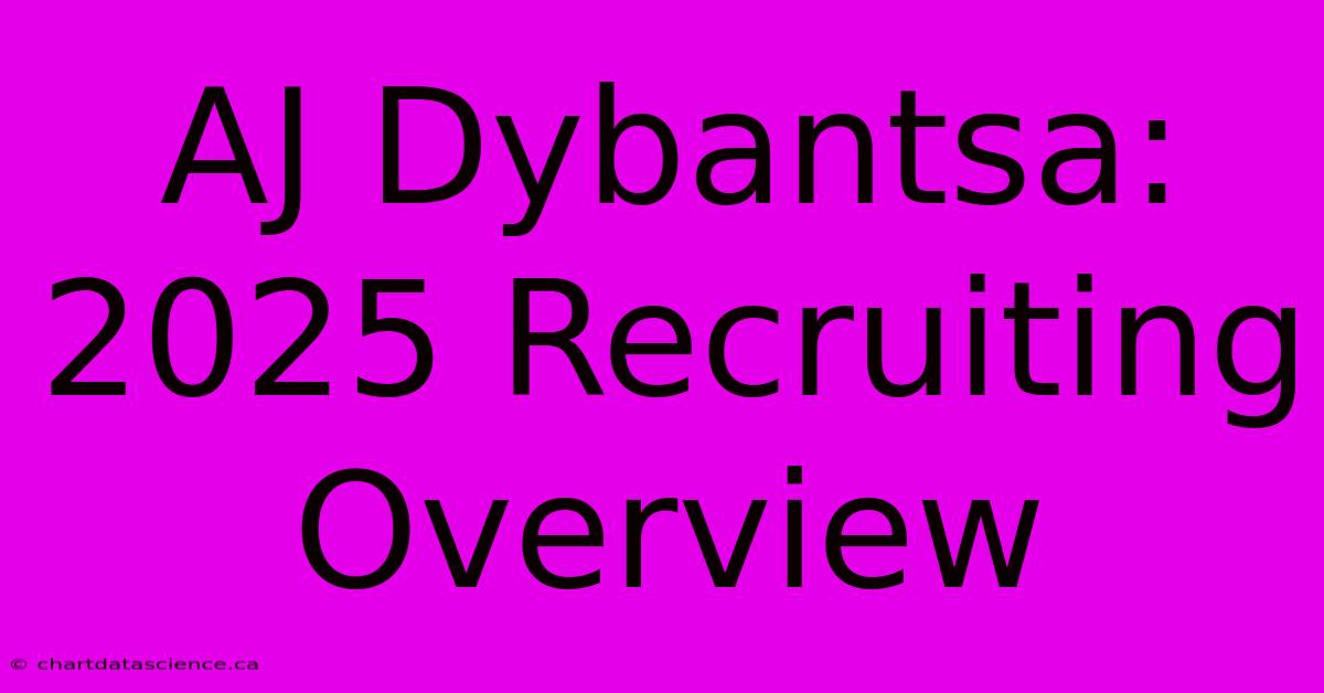 AJ Dybantsa: 2025 Recruiting Overview