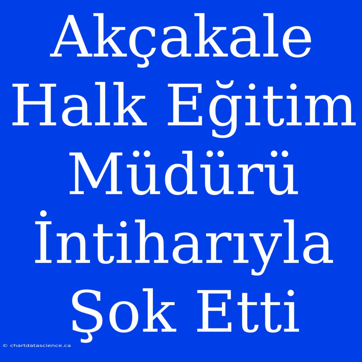 Akçakale Halk Eğitim Müdürü İntiharıyla Şok Etti