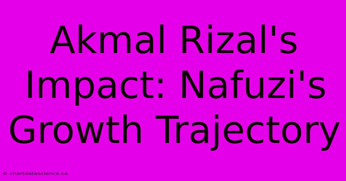 Akmal Rizal's Impact: Nafuzi's Growth Trajectory