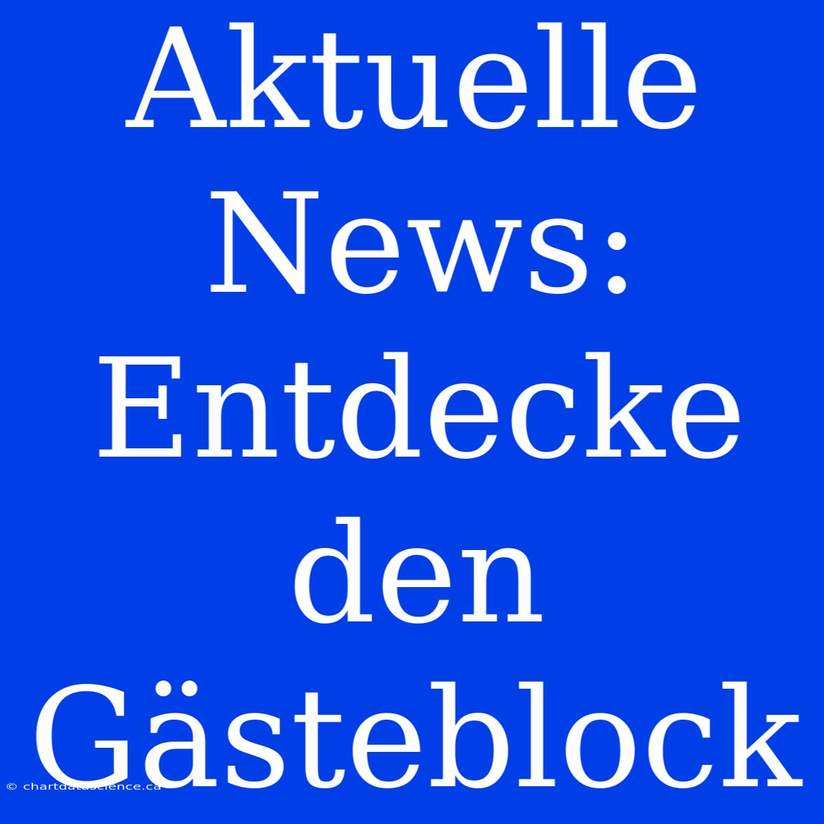 Aktuelle News: Entdecke Den Gästeblock