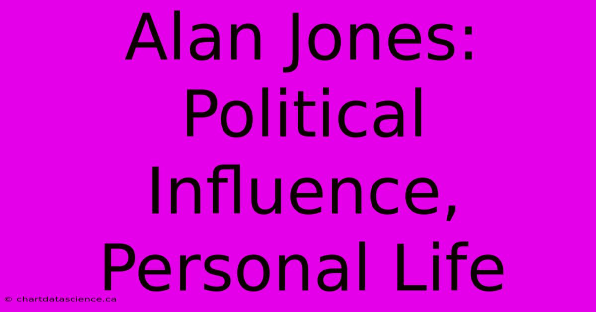 Alan Jones:  Political Influence, Personal Life