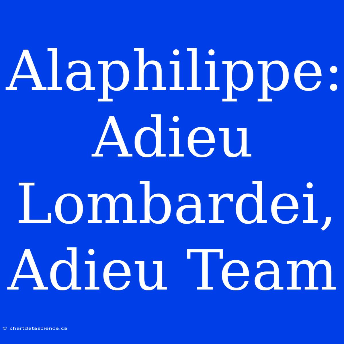 Alaphilippe: Adieu Lombardei, Adieu Team