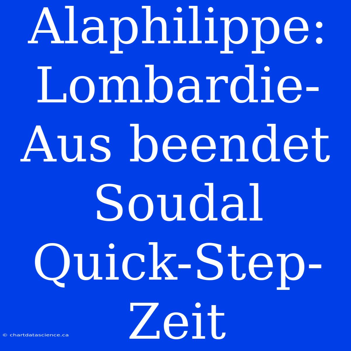 Alaphilippe: Lombardie-Aus Beendet Soudal Quick-Step-Zeit