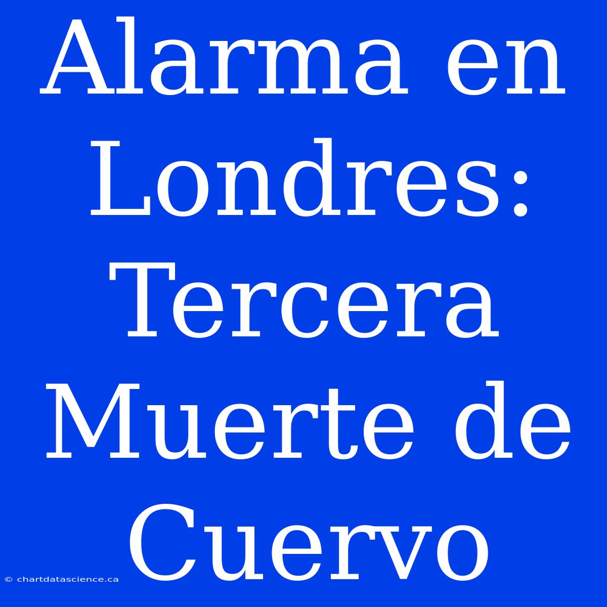 Alarma En Londres: Tercera Muerte De Cuervo