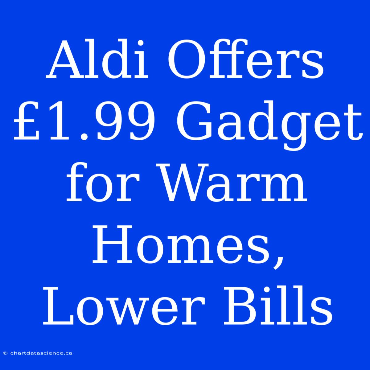 Aldi Offers £1.99 Gadget For Warm Homes, Lower Bills