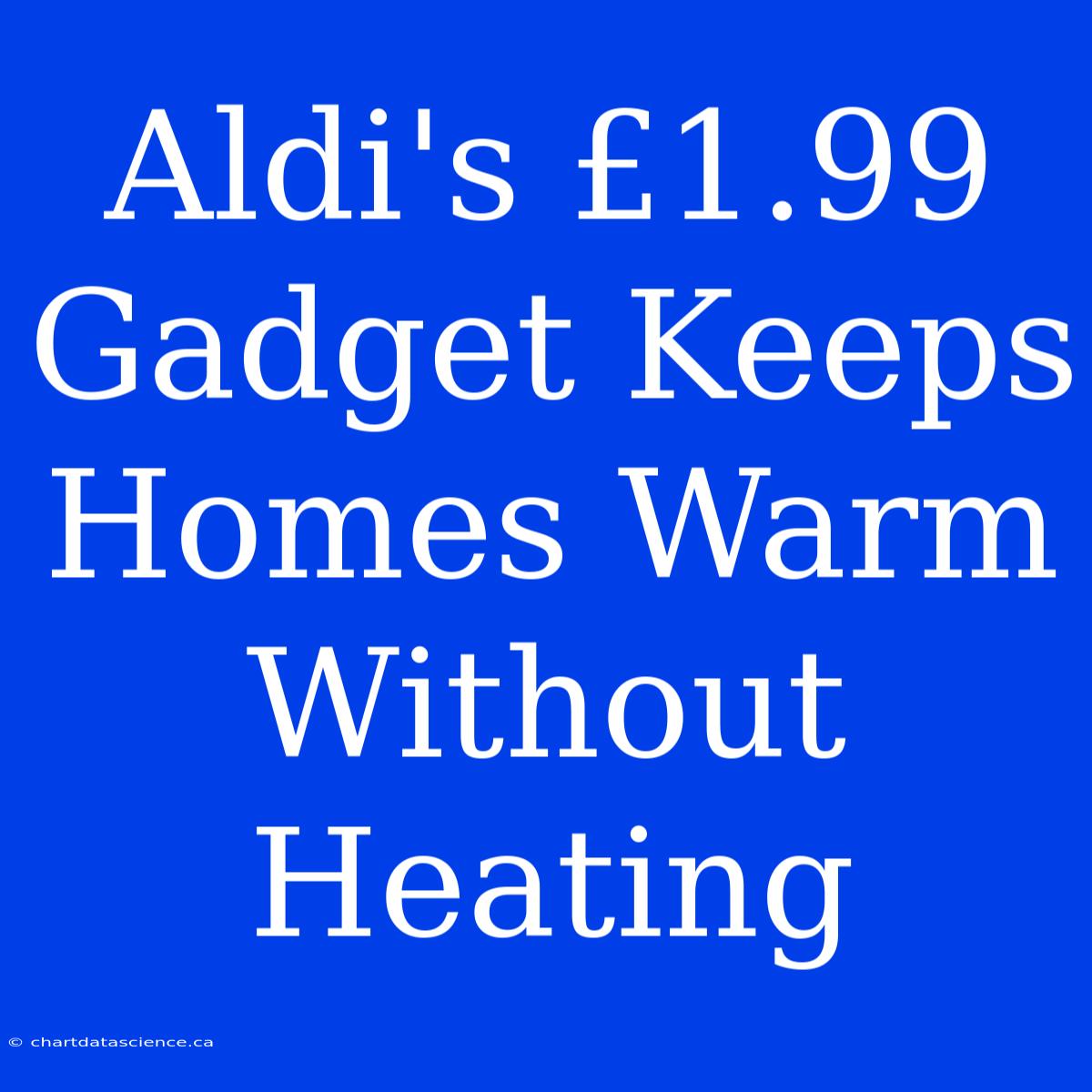 Aldi's £1.99 Gadget Keeps Homes Warm Without Heating