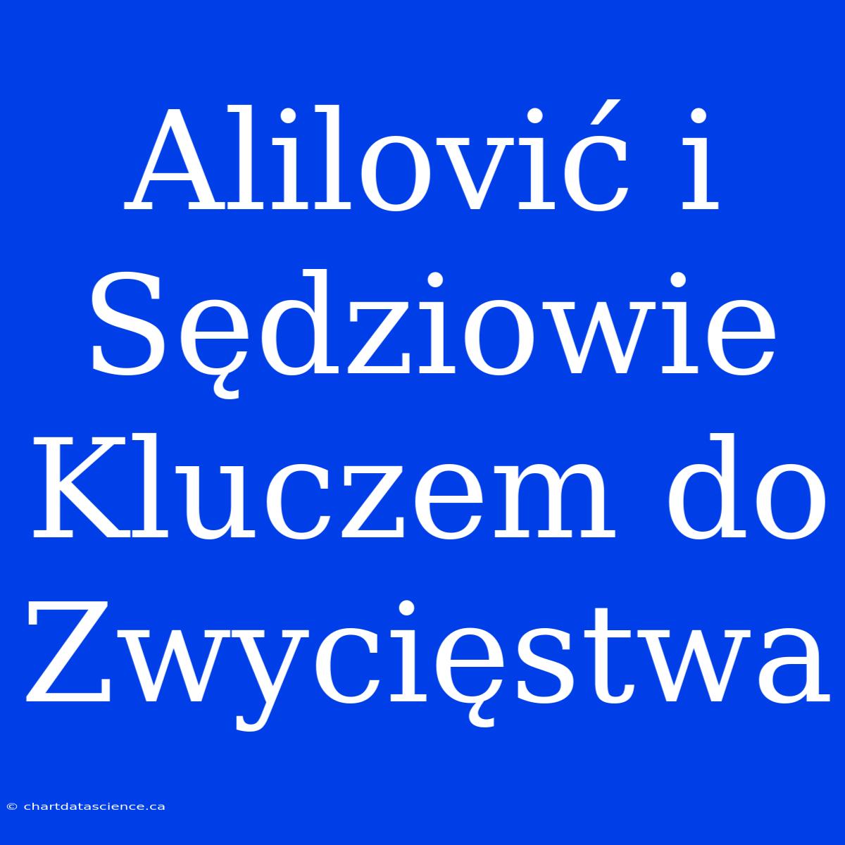 Alilović I Sędziowie Kluczem Do Zwycięstwa