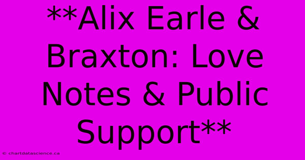 **Alix Earle & Braxton: Love Notes & Public Support** 