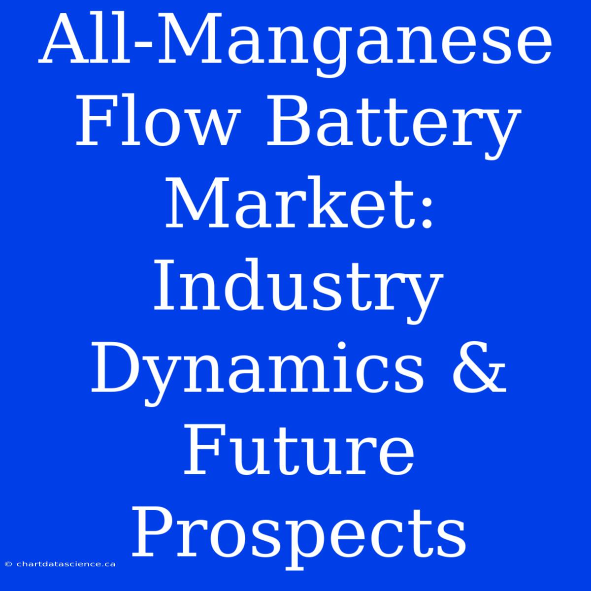 All-Manganese Flow Battery Market: Industry Dynamics & Future Prospects