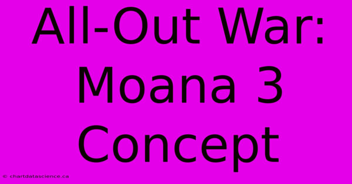 All-Out War: Moana 3 Concept