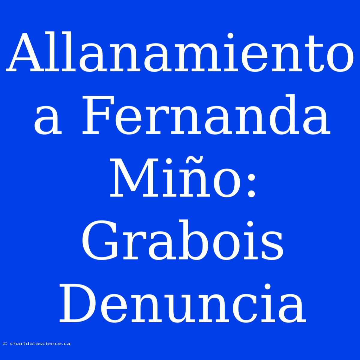 Allanamiento A Fernanda Miño: Grabois Denuncia