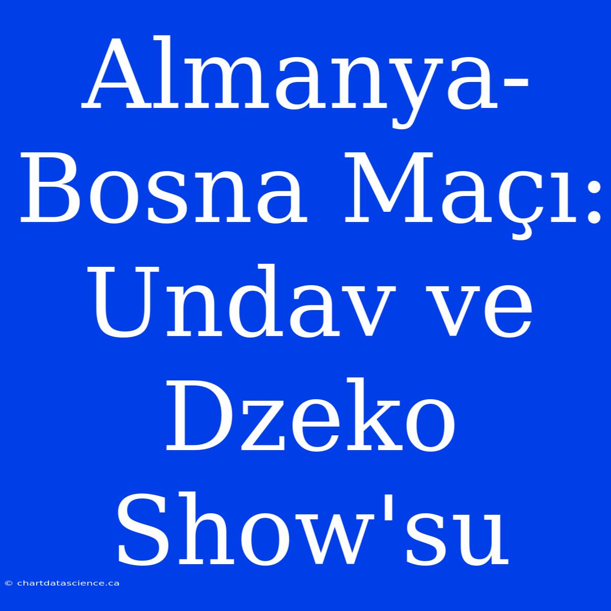 Almanya-Bosna Maçı: Undav Ve Dzeko Show'su