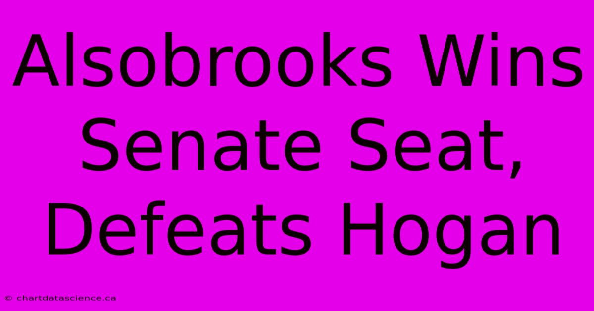 Alsobrooks Wins Senate Seat, Defeats Hogan