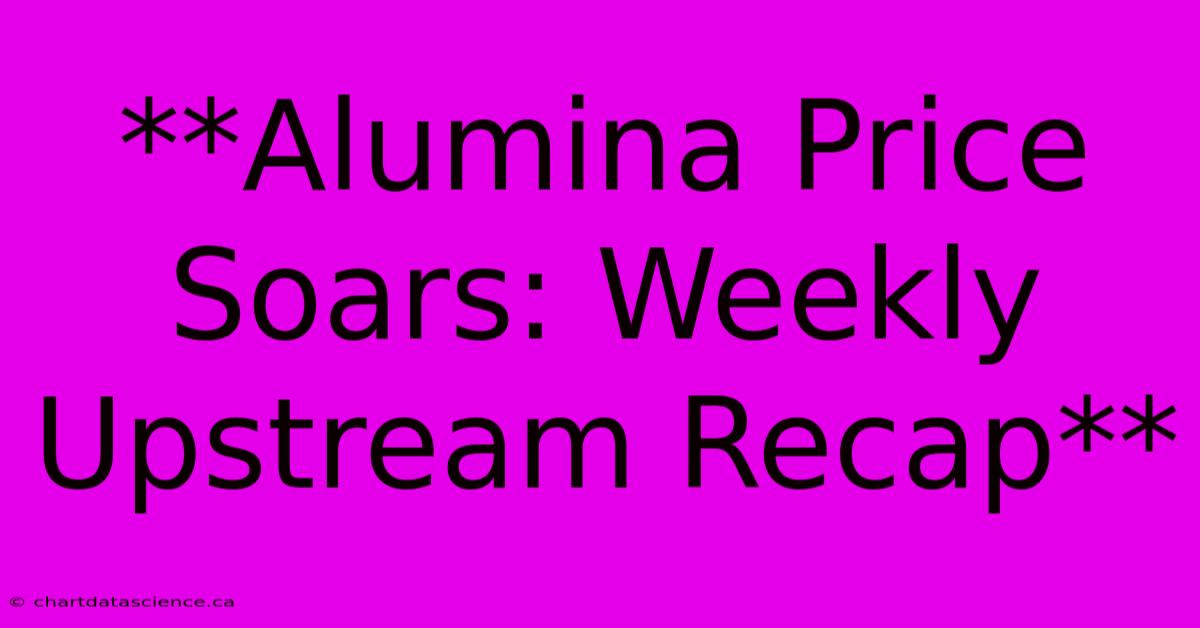 **Alumina Price Soars: Weekly Upstream Recap**