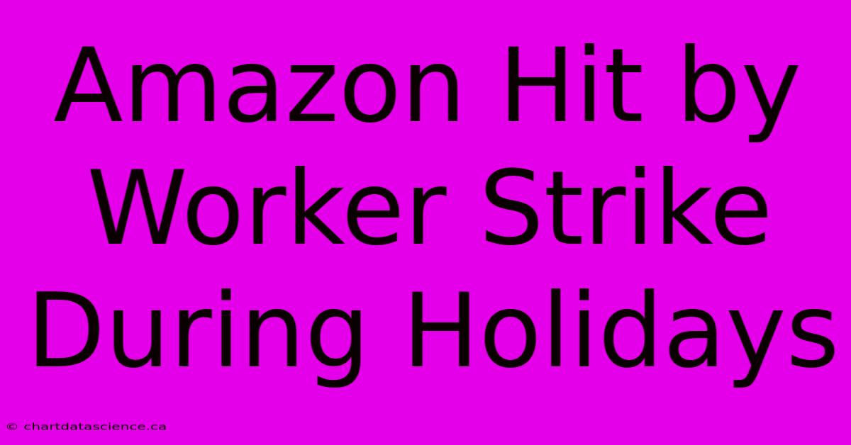 Amazon Hit By Worker Strike During Holidays