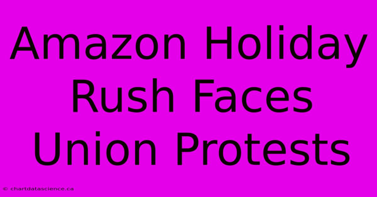 Amazon Holiday Rush Faces Union Protests