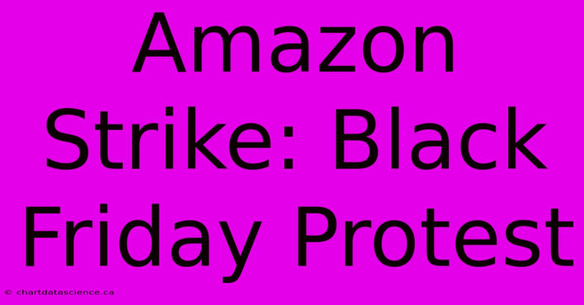 Amazon Strike: Black Friday Protest