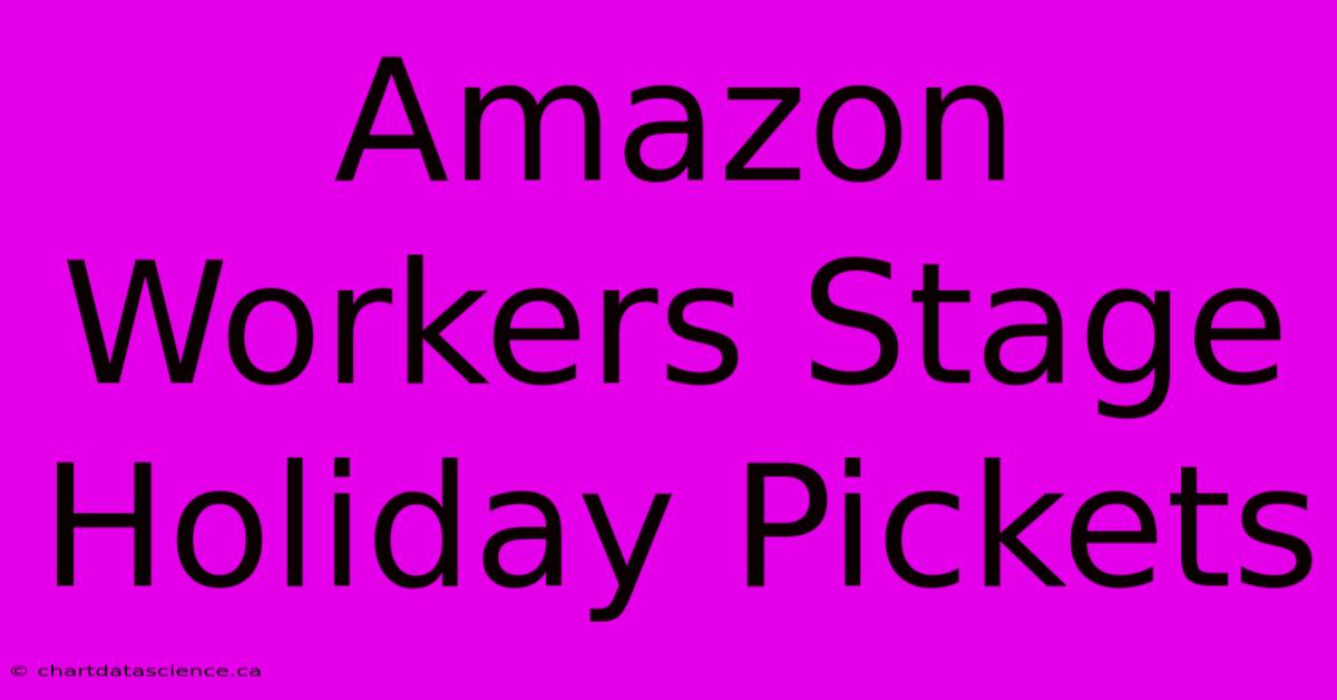 Amazon Workers Stage Holiday Pickets