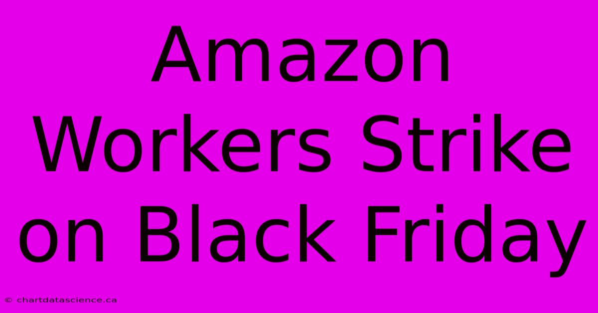 Amazon Workers Strike On Black Friday