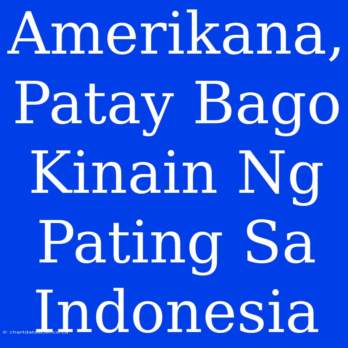 Amerikana, Patay Bago Kinain Ng Pating Sa Indonesia