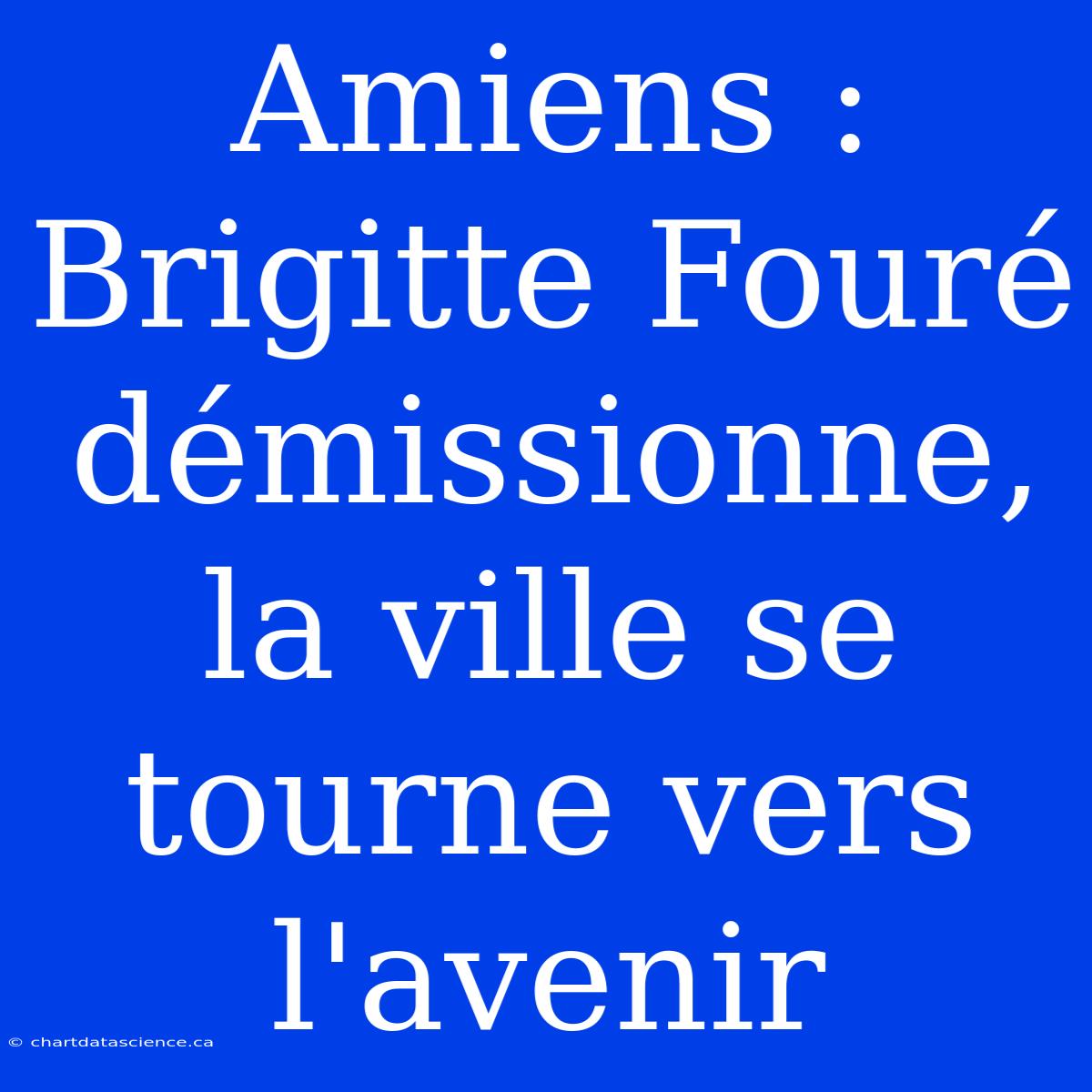 Amiens : Brigitte Fouré Démissionne, La Ville Se Tourne Vers L'avenir