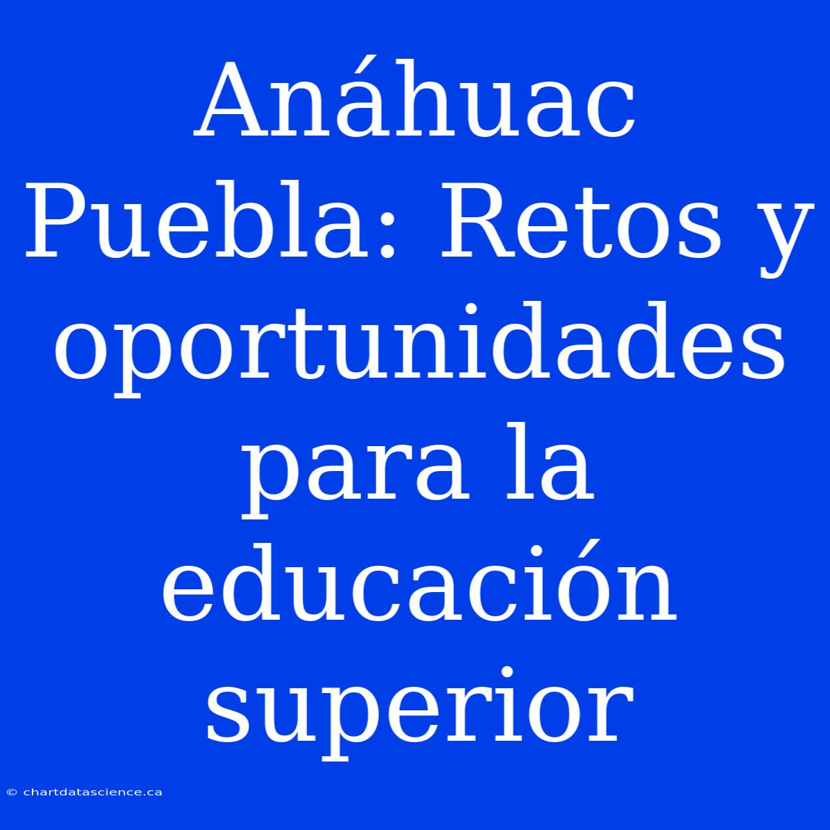 Anáhuac Puebla: Retos Y Oportunidades Para La Educación Superior