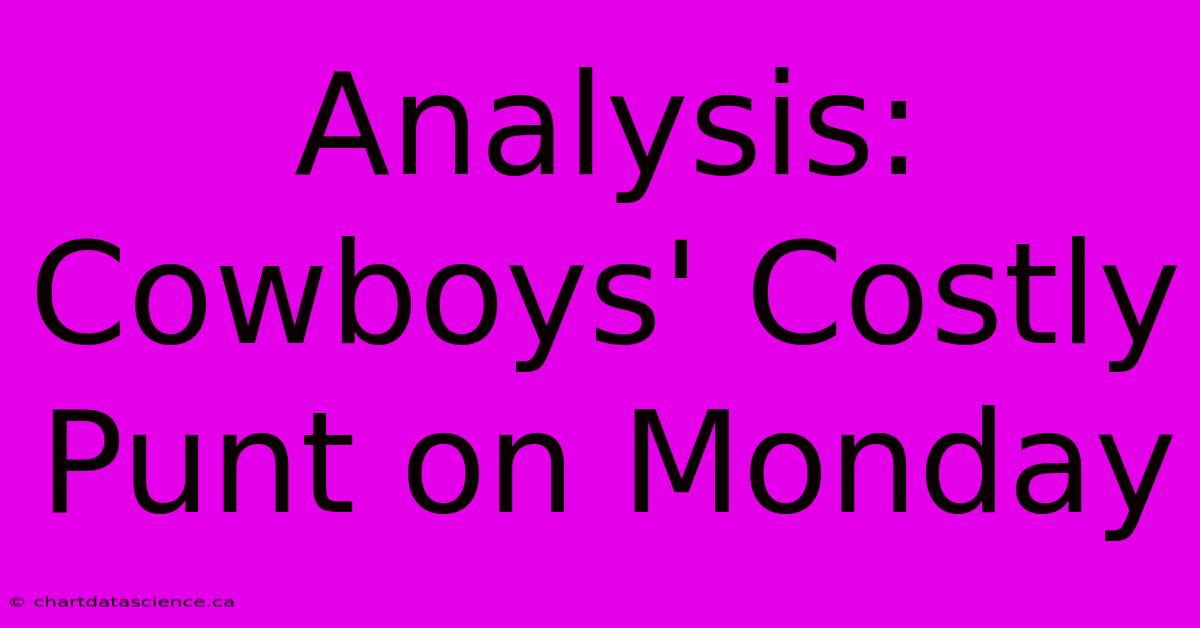 Analysis: Cowboys' Costly Punt On Monday