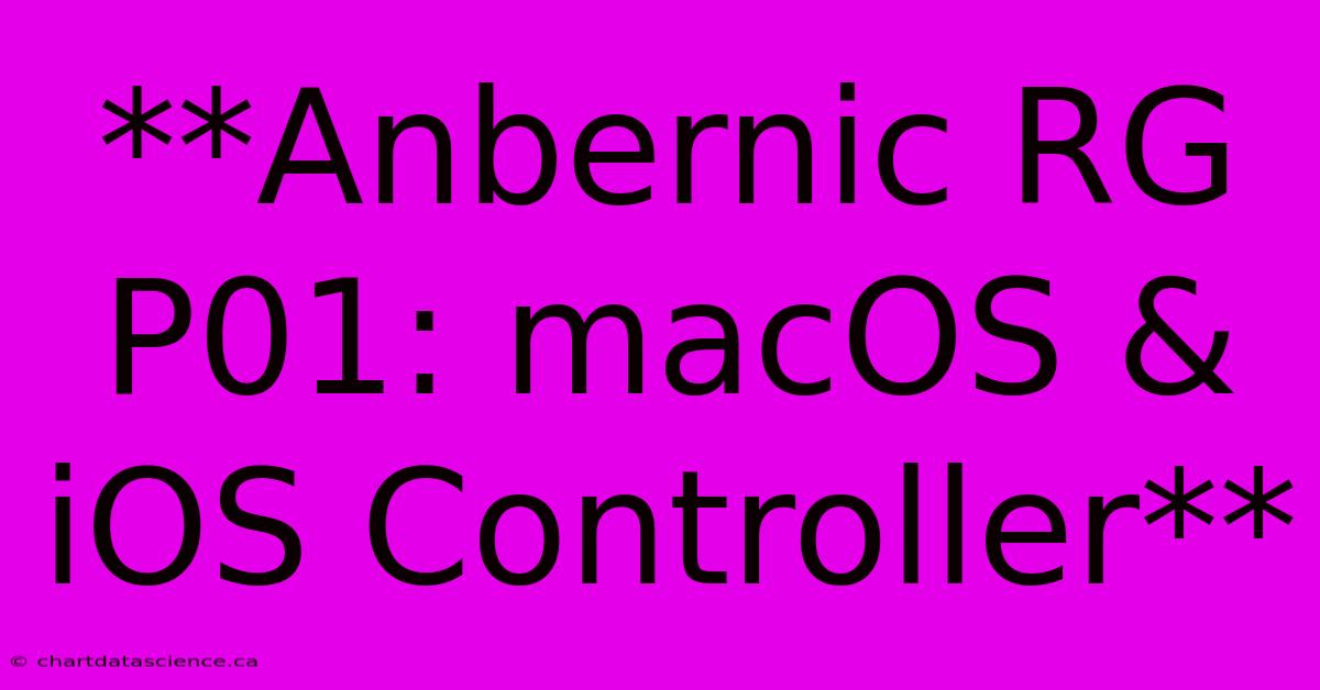 **Anbernic RG P01: MacOS & IOS Controller**