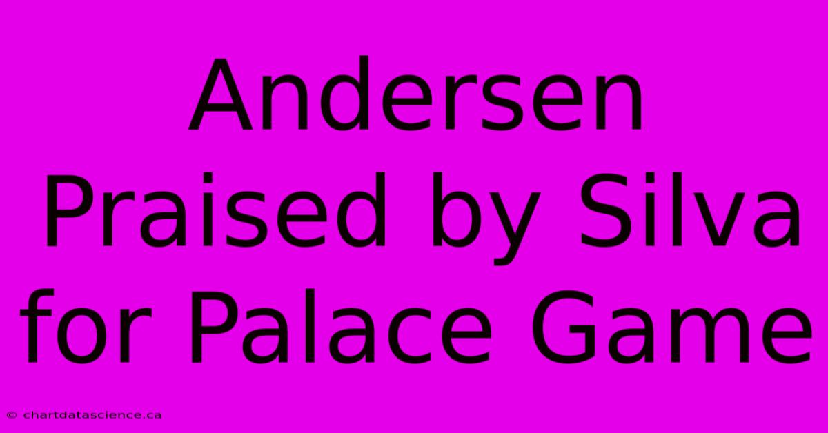 Andersen Praised By Silva For Palace Game