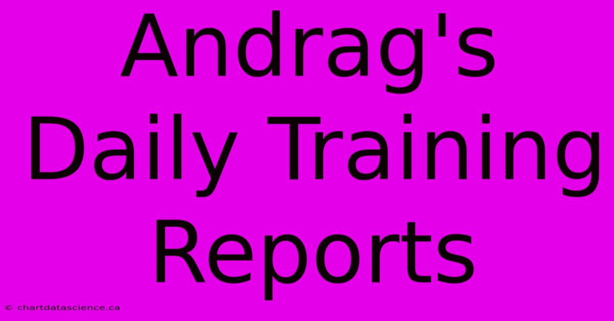 Andrag's Daily Training Reports