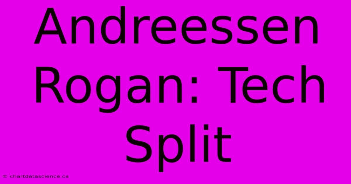 Andreessen Rogan: Tech Split